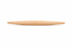 Wooden rolling pin on a white background