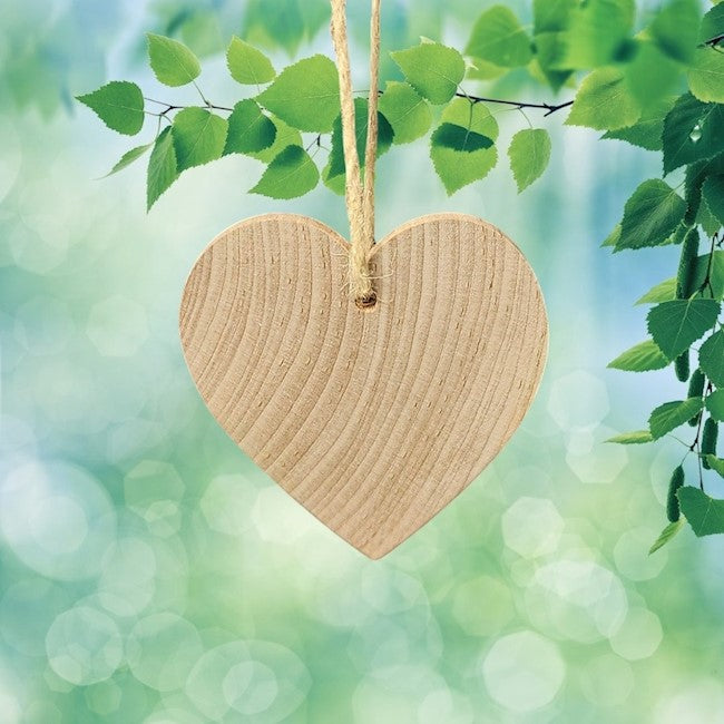 Wood Heart Ornament