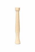 Wooden pestle on a white background
