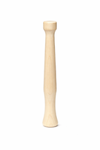 Wooden pestle on a white background